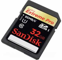 SanDisk 32GB SDHC Memory Card Extreme Pro